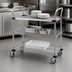 Thumbnail image #3 for Metro Super Erecta MW402 Standard Duty 3-Shelf Open Utility Bus Cart, 30 x 18 Inches, Chrome Plated Steel