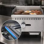 Thumbnail image #3 for Koolmore KM-GG1-18M 18-Inch Countertop Natural Gas Commercial Griddle, Single Burner, 30,000 BTU, Manual Controls