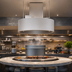 Thumbnail image #4 for Avtec SimpleSpec Round Island Type I Display Cooking Hood, 72-Inch Diameter x 24-Inch High