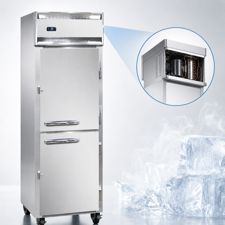 Product image #3 for Continental Refrigerator 1FSNHD One-Section Shallow Depth Half-Height Solid Door Reach-in Freezer