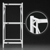 Thumbnail image #3 for Eagle Group Stand-Outs QuadTruss Decorative Wire Shelf, 72 x 18 Inches, White Epoxy Finish