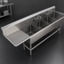 Thumbnail image #3 for John Boos Pro-Bowl 4-Compartment Floor Model Sink with 18-Inch Left Drainboard, 14-Gauge Stainless Steel