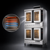 Thumbnail image #3 for Blodgett Premium Series DFG-100 DBL Double-Deck Full-Size Standard-Depth Gas Convection Oven