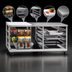 Thumbnail image #3 for Mobile Five-in-One Prep Table with Can Storage, Universal Pan Rack, and Poly Cutting Board