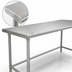 Thumbnail image #3 for Advance Tabco Premium Series Stainless Steel Open Base Work Table, 144-Inch x 24-Inch