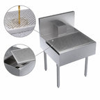 Thumbnail image #3 for Krowne Royal Series KR24-BD24 Underbar Beer Drainer, 24 x 24 Inches, Stainless Steel, Rear Beer Chase, Removable Perforated Insert