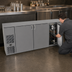 Thumbnail image #3 for Glastender CS1FB84 Shallow-Depth Front-Serviced One-Zone Back Bar Cooler, 84-Inch, Three-Section, Self-Contained