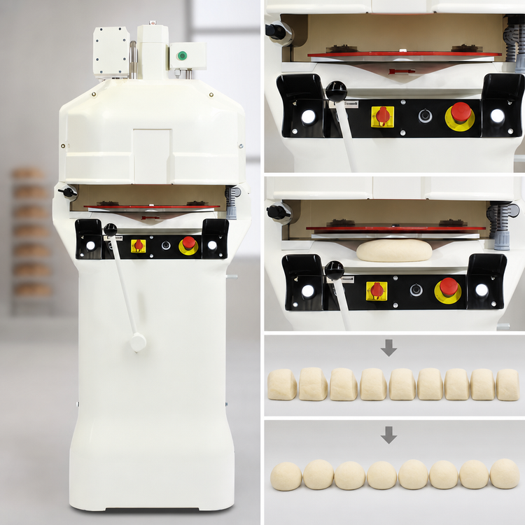 Product image #3 for Erika Record Easy Plus 9/21 RH/RD Semi-Automatic Dough Divider/Rounder