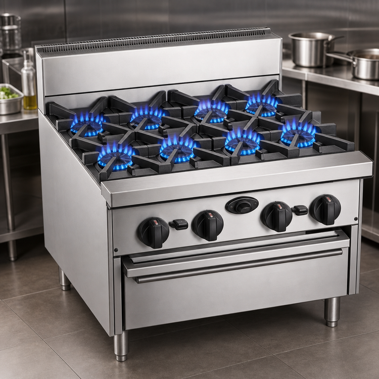 Product image #3 for Bistro 72-Inch Modular Gas Restaurant Range with 12 Open Burners