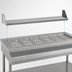 Thumbnail image #3 for Eagle Group 33-Inch Removable Stainless Steel Dish Shelf for HT2 Hot Food Table