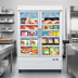 Thumbnail image #4 for Koolmore Two-Section Reach-In Glass Door Merchandiser Freezer, 45 Cu. Ft., White