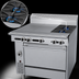 Thumbnail image #3 for Garland Cuisine Series Heavy Duty 36-Inch Natural Gas Range with 2 Open Burners, 2 Hot Tops, and Standard Oven