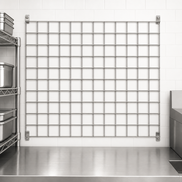Product image #3 for Metro SmartWall Life 36 x 30 Inch 304 Stainless Steel Wire Grid for Wall Shelving Systems