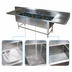 Thumbnail image #3 for John Boos Pro-Bowl Three-Compartment Sink with Left & Right Drainboards, 16 x 18 x 12-Inch Bowls