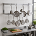 Thumbnail image #3 for John Boos PRW23A Wall-Mount Double-Bar Stainless Steel Pot Rack, 84 Inch, 14 Hooks