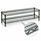 Thumbnail image #3 for Eagle Group QuadTruss FCM1436VG 2-Tier Cantilevered Wire Front Case Shelving Unit, 36 x 14 x 14 Inches, Green Epoxy