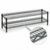 Thumbnail image #3 for Eagle Group QuadTruss Front Case Merchandise 2-Tier Cantilevered Wire Shelving Unit, 36 x 14 x 14 Inches