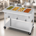 Thumbnail image #3 for Aerohot 72-3/8-Inch Portable Electric Steamtable Hot Food Unit with 5 Sealed Wells and Open Base