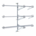 Thumbnail image #3 for Metro Super Erecta Chrome-Plated 3-Tier Mid Unit Post-Type Wall Mount for 24-Inch Shelves