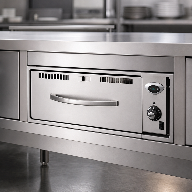 Product image #3 for Wells RW-26HD Heavy Duty Built-In Two-Drawer Drawer Warmer