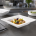Thumbnail image #3 for Quattro 14-Inch Square Deep Wide Rim Fully Vitrified Ceramic Platter, Pearl White