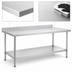 Thumbnail image #3 for Eagle Budget Series 120-Inch Stainless Steel Work Table with 4-1/2-Inch Backsplash and Undershelf