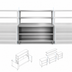 Thumbnail image #3 for Randell RCC-62.5 Modular Chef Service Counter Center Section, 62-1/2-Inch Stainless Steel with Plate Storage Cabinet and Double Overshelf