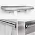 Thumbnail image #3 for Eagle Snap-n-Slide Wall-Mounted Shelf with Ticket Rail, 48 x 12 Inch, 16/430 Stainless Steel
