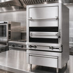Thumbnail image #3 for Jade Range (Middleby) Titan JMHBI-36H 36" Modular Single-Deck Gas Infrared Upright Broiler with Warming Oven
