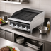 Thumbnail image #3 for Vollrath Heavy-Duty Stainless Steel Countertop Charbroiler, 48-Inch Wide, Radiant/Lava Rock, Manual Controls