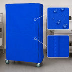 Thumbnail image #3 for Quantum CC187263BNZ Wire Cart Cover, 400 Denier Blue Nylon, Zipper Flap, 72 x 18 x 63 Inches