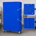 Thumbnail image #3 for Quantum 400 Denier Blue Nylon Wire Cart Cover with Zipper Flap for 72 x 18 x 63 Inch Carts