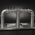 Thumbnail image #3 for Glastender Pipe Bridge Countertop Draft Dispensing Tower, 6 Faucets, 3 Columns, Glycol-Cooled