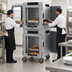 Thumbnail image #3 for Metro HotBlox Mobile Wide 16-Pan Dual-Cavity Pass-Thru Insulated Holding Cabinet with Digital Touchscreen, Clear Front and Solid Rear Doors