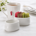 Thumbnail image #3 for American Metalcraft White Porcelain Sugar Packet Holder, 3-1/4 x 2-1/2 x 1-7/8 Inch