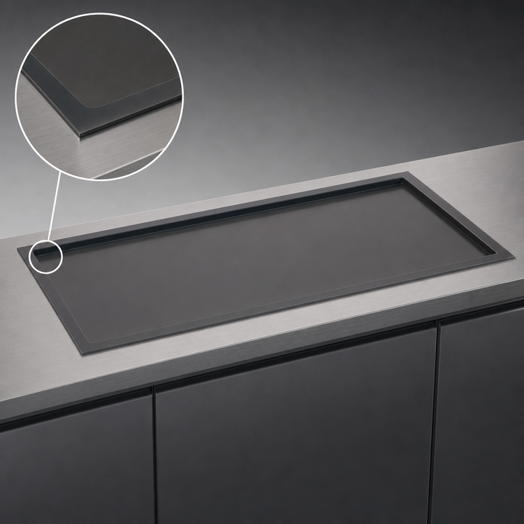 Product image #3 for Hatco Glo-Ray Built-In Rectangular Heated Shelf with Recessed Top, 61.5-Inch x 17-Inch, Hardcoated Aluminum