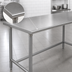 Thumbnail image #3 for Advance Tabco 120-Inch x 30-Inch 16-Gauge 304 Stainless Steel Work Table with Open Base and Crossrails
