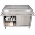 Thumbnail image #3 for BK Resources 60-Inch Cashier-Serve Counter with Sliding Doors and Door-Side Urn Trough