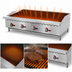 Thumbnail image #3 for Omcan Countertop Natural Gas 4-Burner Radiant Charbroiler with 48 x 23.86-Inch Cooking Area