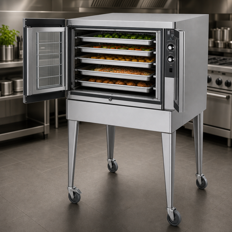 Product image #3 for Blodgett Zephaire Series ZEPH-100-E SGL Single-Deck Full-Size Standard-Depth Electric Convection Oven, 5-Pan Capacity