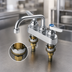 Thumbnail image #3 for T&S Brass B-1110-XS Deck-Mounted Workboard Faucet with Quarter-Turn Eterna Cartridges