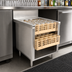 Thumbnail image #3 for Advance Tabco Prestige Open-Top Underbar Glass Rack Storage Unit, 24 Inch Wide, Stainless Steel, 3-Rack Capacity