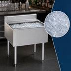 Thumbnail image #3 for Eagle Group 2200 Series B2IC-16D-22 Underbar Ice Bin/Cocktail Unit, 24 x 24 in, 125 lb Capacity, 16 in Deep Liner, Sliding Cover