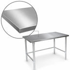 Thumbnail image #3 for John Boos ST6-48108SBK 108 x 48-Inch Stainless Steel Flat-Top Work Table with 16-Gauge 300 Series Top and Adjustable Bracing