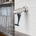 Thumbnail image #3 for EverSteel Wall-Mount Stainless Steel Push-Back Glass Filler with Dark Blue Self-Closing Arm