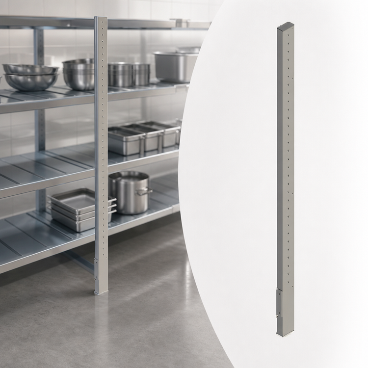Product image #3 for Metro SmartLever 86-Inch Upright Shelf Component for Modular Shelving Systems