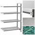 Thumbnail image #3 for Cambro Camshelving Elements XTRA 4-Shelf Solid Stationary Add-On Unit, 72W x 24D x 72H, Speckled Gray
