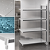 Thumbnail image #3 for Cambro Camshelving Elements XTRA Stationary 4-Tier Solid Add-On Shelving Unit, 21 x 60 x 64 Inches, Speckled Gray