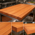 Thumbnail image #3 for Boos Block American Cherry Edge Grain Kitchen Countertop, 120 x 36 x 3 Inch, Varnique Finish
