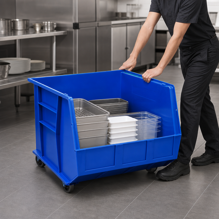 Product image #3 for Quantum Hulk 36-Inch Mobile Stackable Polypropylene Storage Bin